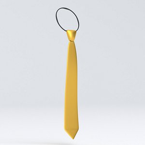 3D Elastic Tie Gold
