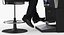 Man Gambling at Slot Machine Rigged with Fur 3D Model