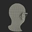 Elderly Woman Head With Glasses Hair