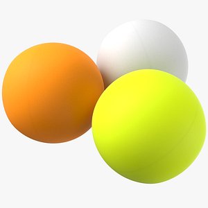 3D model ping pong balls