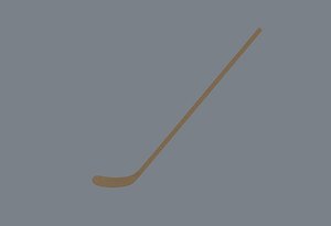 3D model wooden hockey