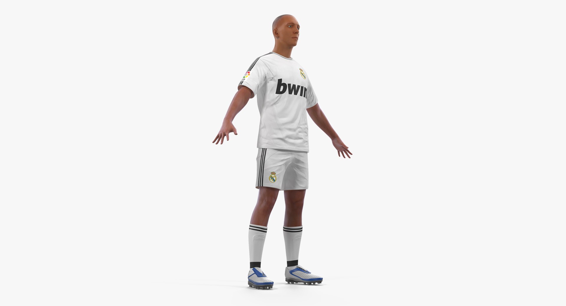 Soccer or Football Player Real Madrid 3D Model 3D model preview