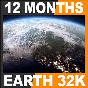 3d hyper-real dynamic earth shader