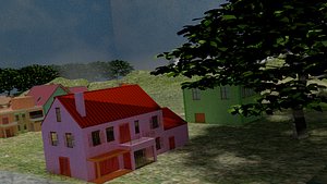 lowest houses 3D model