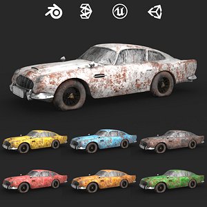 Old Rusty Car 001 - Aston Martin DB5 1964