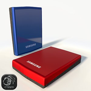 external hard drive samsung 3d model