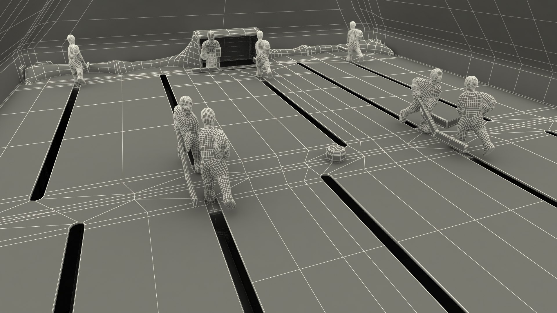 Stick Hockey Table 3D Model - TurboSquid 1816332