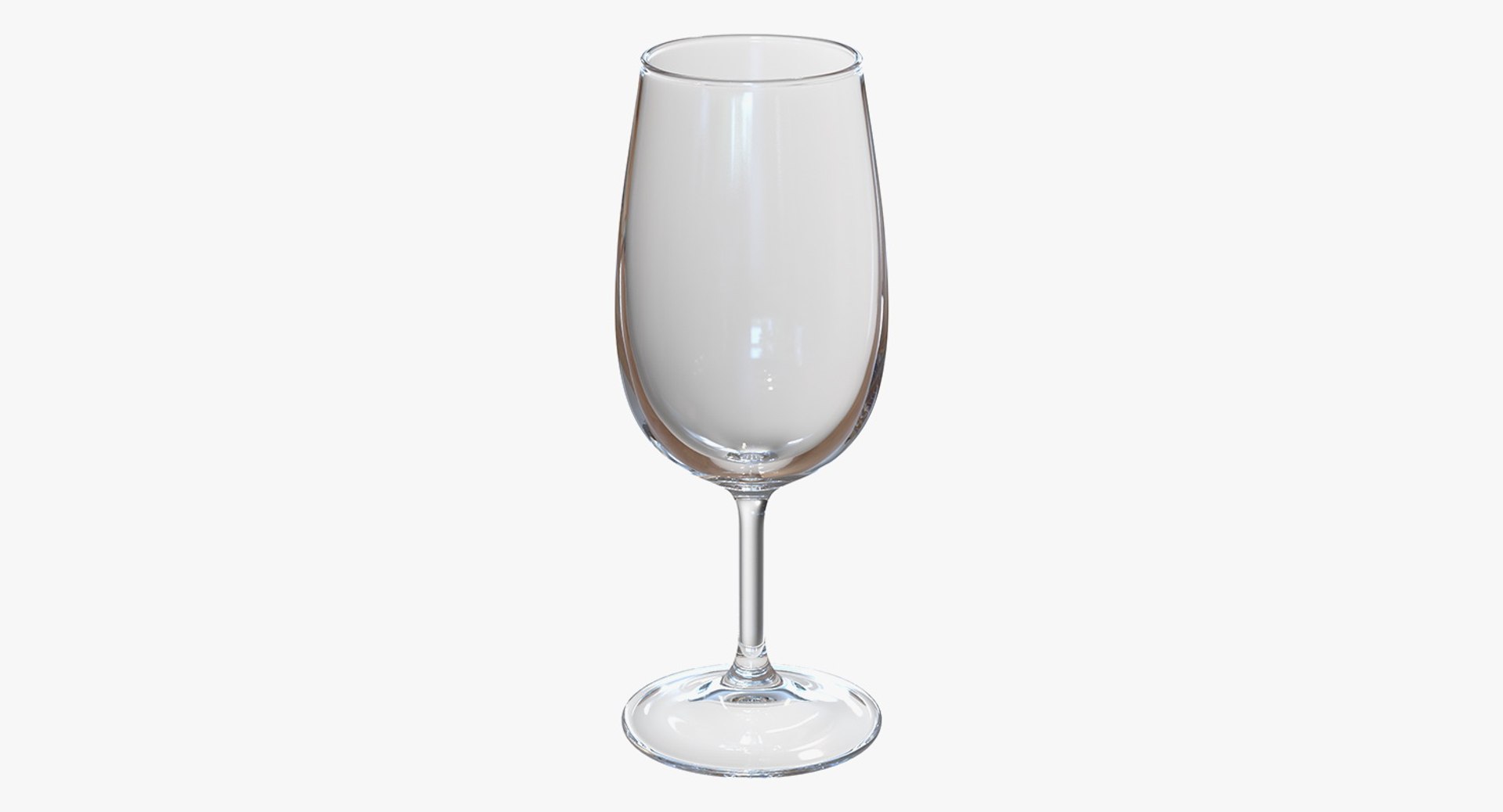 Red Wine Glass 3D Model 3D model preview