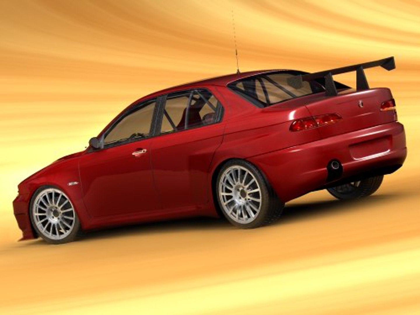 3ds max alfa romeo 156 wtcc