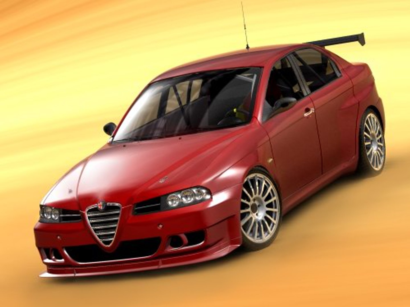 3ds max alfa romeo 156 wtcc