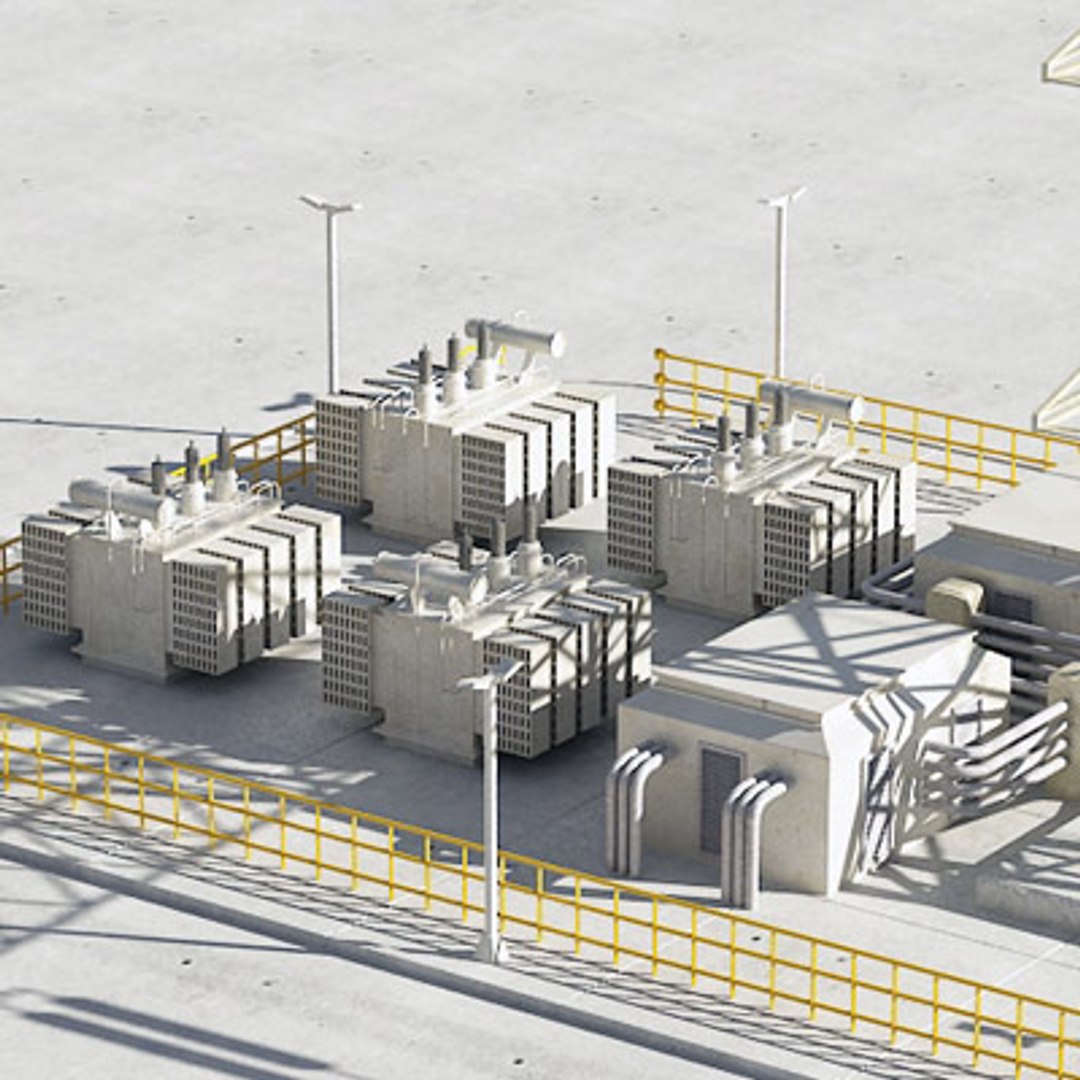 Industrial Module 3d Model