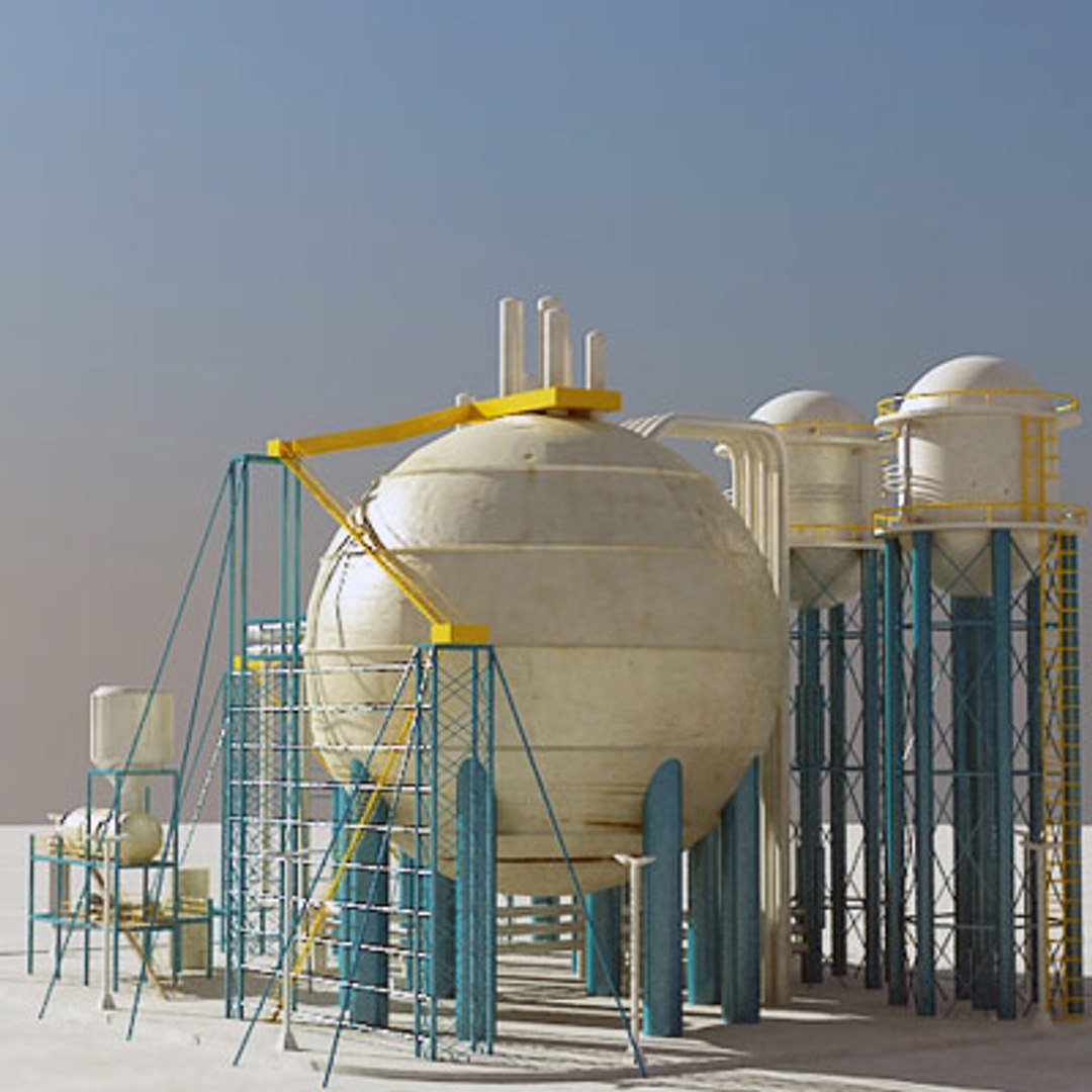 Industrial Module 3d Model