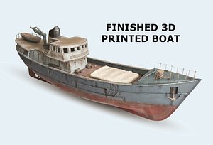 3D RC fishing boat 3D print
