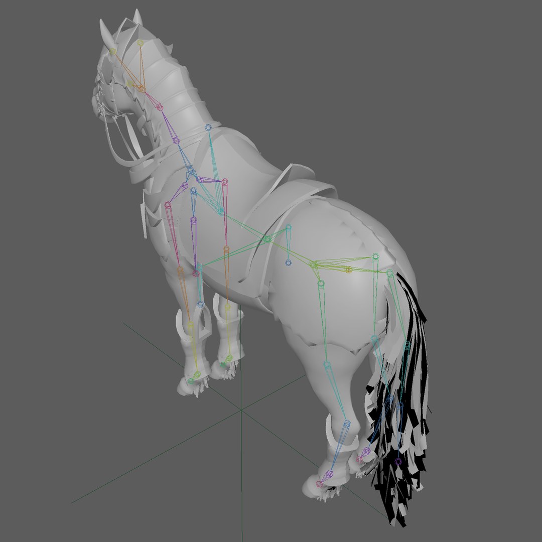 3D Knight Armored Horse Rig - TurboSquid 1882045