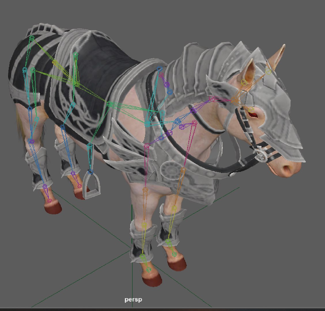 3D Knight Armored Horse Rig - TurboSquid 1882045