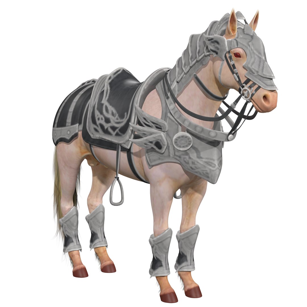 3D Knight Armored Horse Rig - TurboSquid 1882045