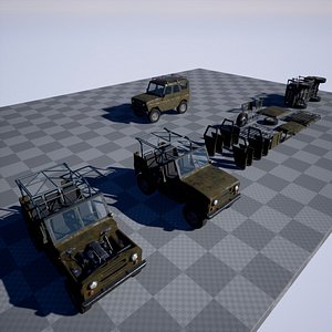 3D Off-Road Vehicle for UE4