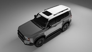 TOYOTA LAND CRUISER PRADO 2024 FIRST EDITION SILVER 3D