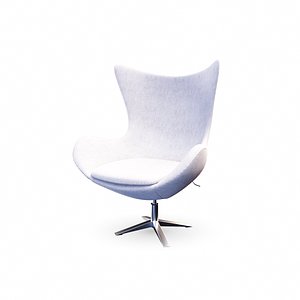 3D model egg chair arne jacobsen