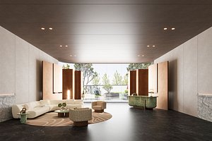 modern sales office 3D model