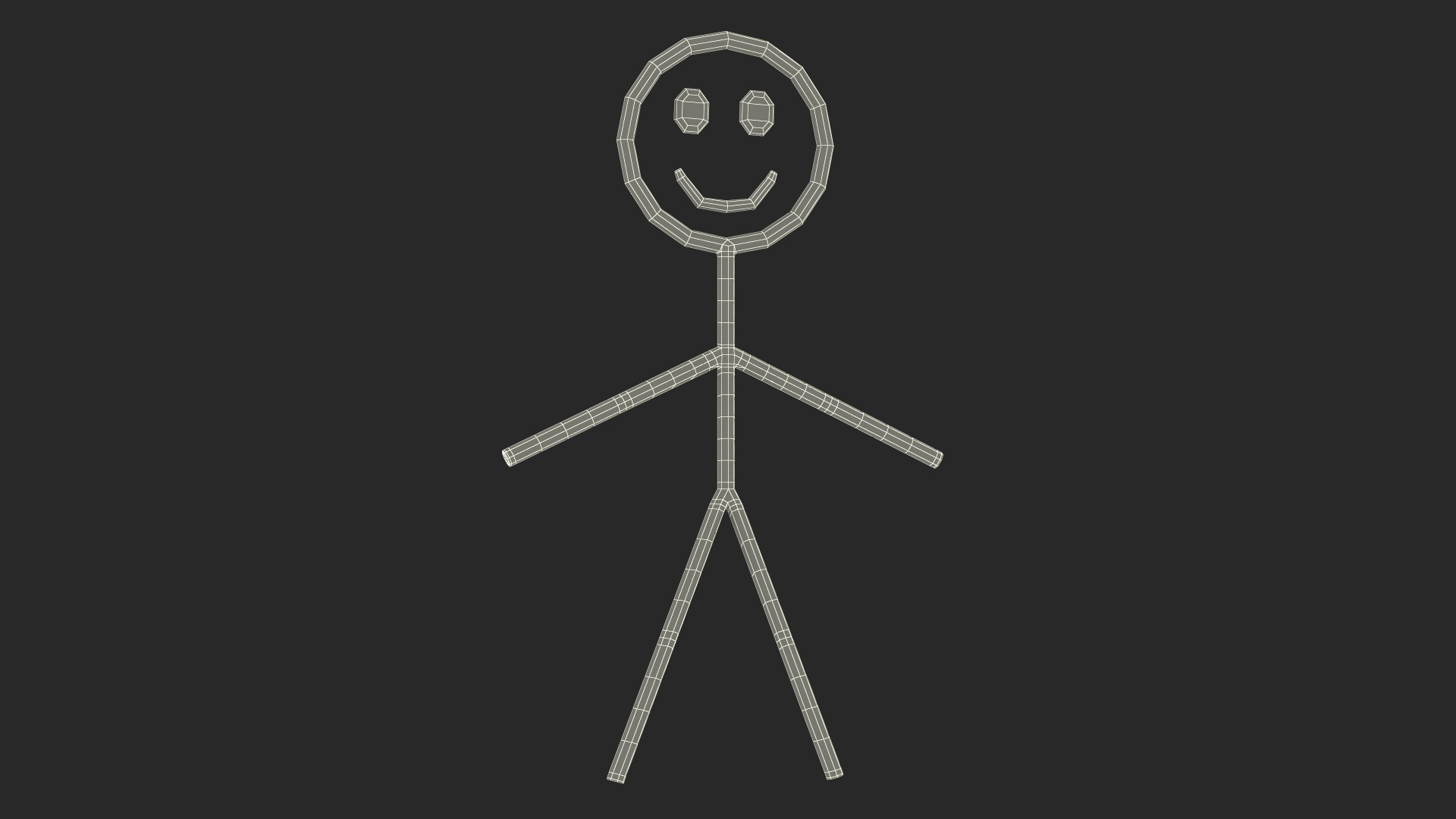 Stick Figure Blue Rigged Model - TurboSquid 2076218