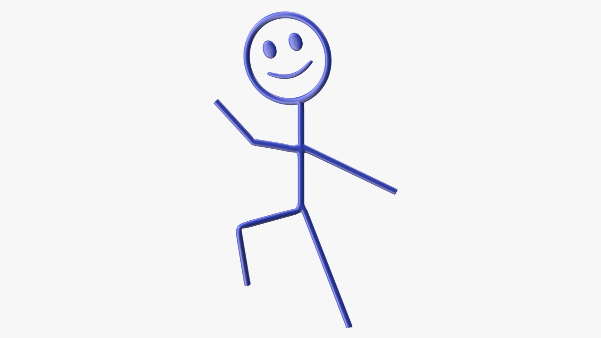 Stick Figure Blue Rigged model - TurboSquid 2076218