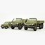 UAZ 469 and Ural 4320 lowpoly collection