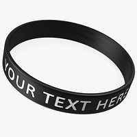 Custom Text Silicone Wristband