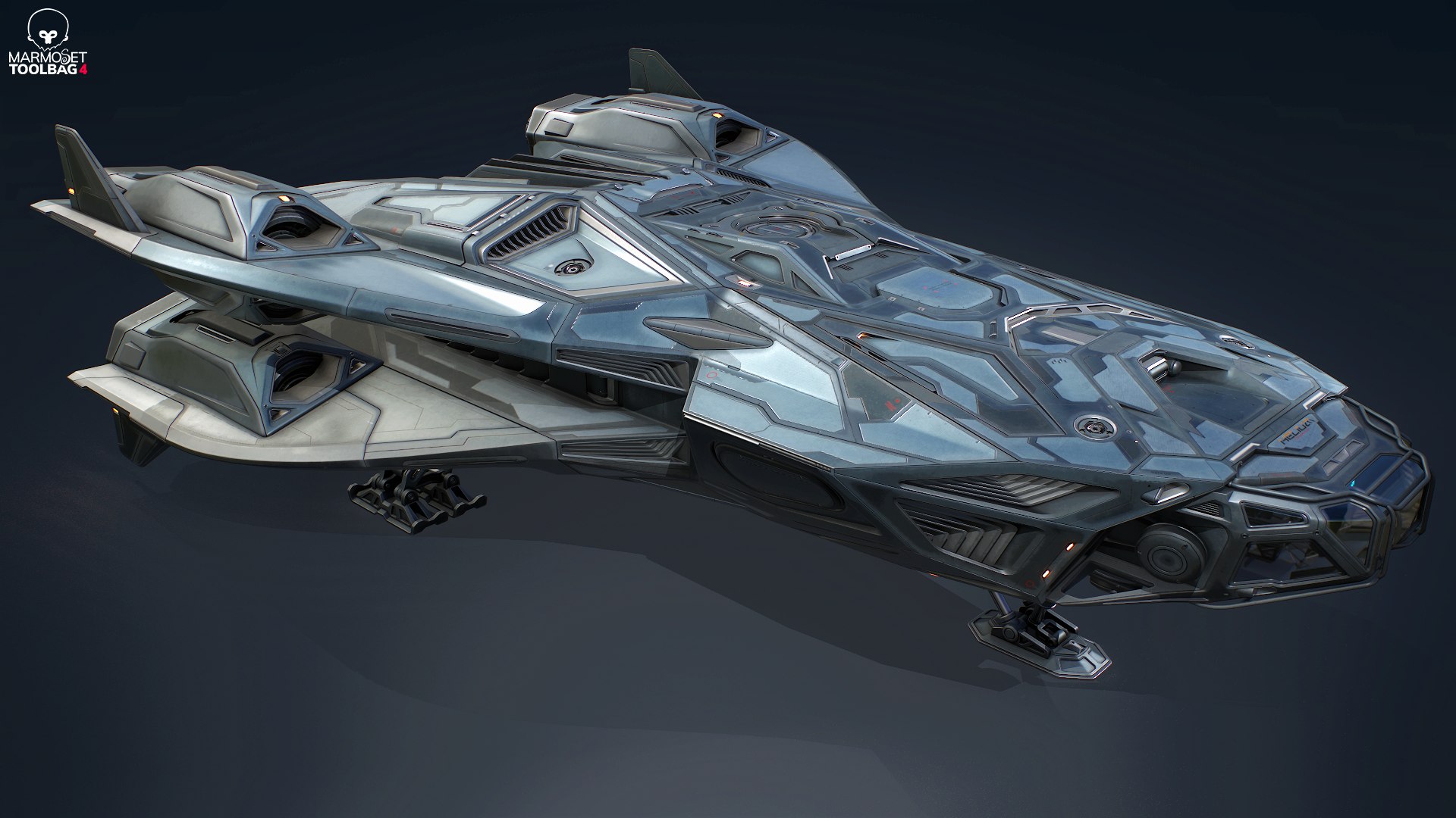 Sci-fi Spaceship PBR 3D - TurboSquid 1817163