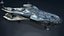 Sci-fi Spaceship PBR 3D