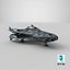 Sci-fi Spaceship PBR 3D