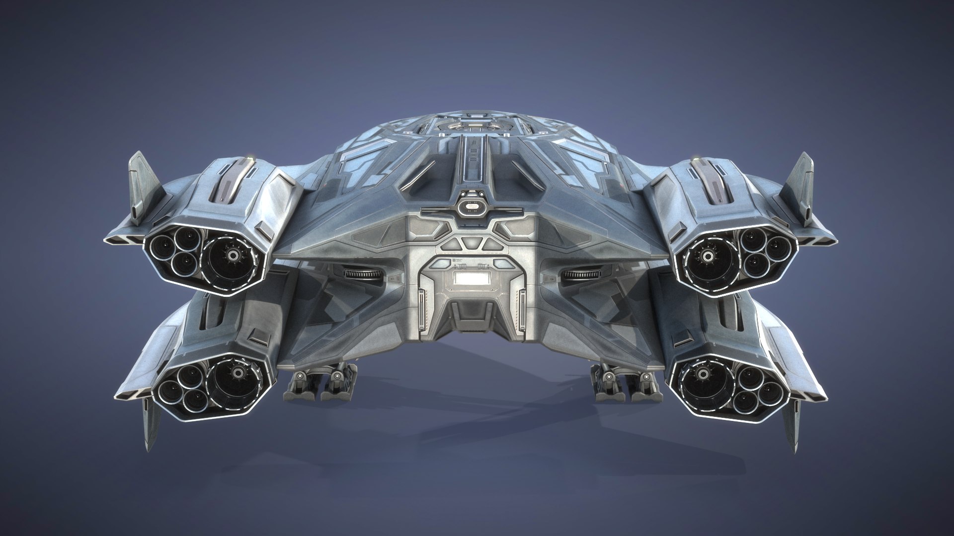 Sci-fi Spaceship PBR 3D - TurboSquid 1817163