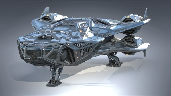 Sci-fi Spaceship PBR 3D - TurboSquid 1817163