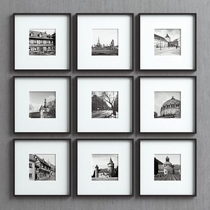 3D picture frames set -29 model