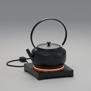 Arch Handle Electric Kettle and Warming Base