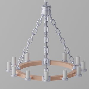 Medieval Chandelier with Candles