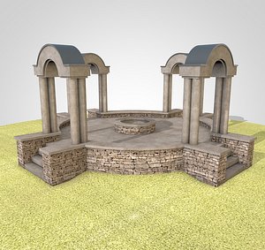 pavilion street 3d model