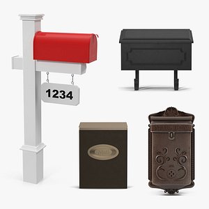 mailboxes 2 mail box 3D model