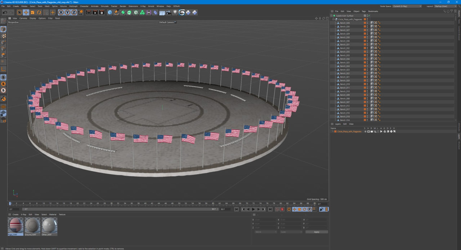 3D Circle Plaza with Flagpoles model https://p.turbosquid.com/ts-thumb/ct/I5vp1g/8j/circle_plaza_with_flagpoles_1003/jpg/1751357005/1920x1080/fit_q87/d3e735ba64b9237b91d304e882f6dedb14d11d3e/circle_plaza_with_flagpoles_1003.jpg