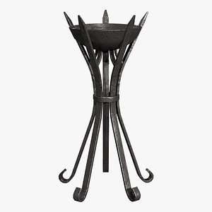 3D Medieval Iron Brazier