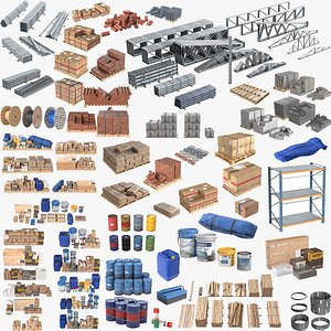 3D Building Materials Mega Collection