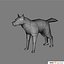 animal baboon wolf 3d model