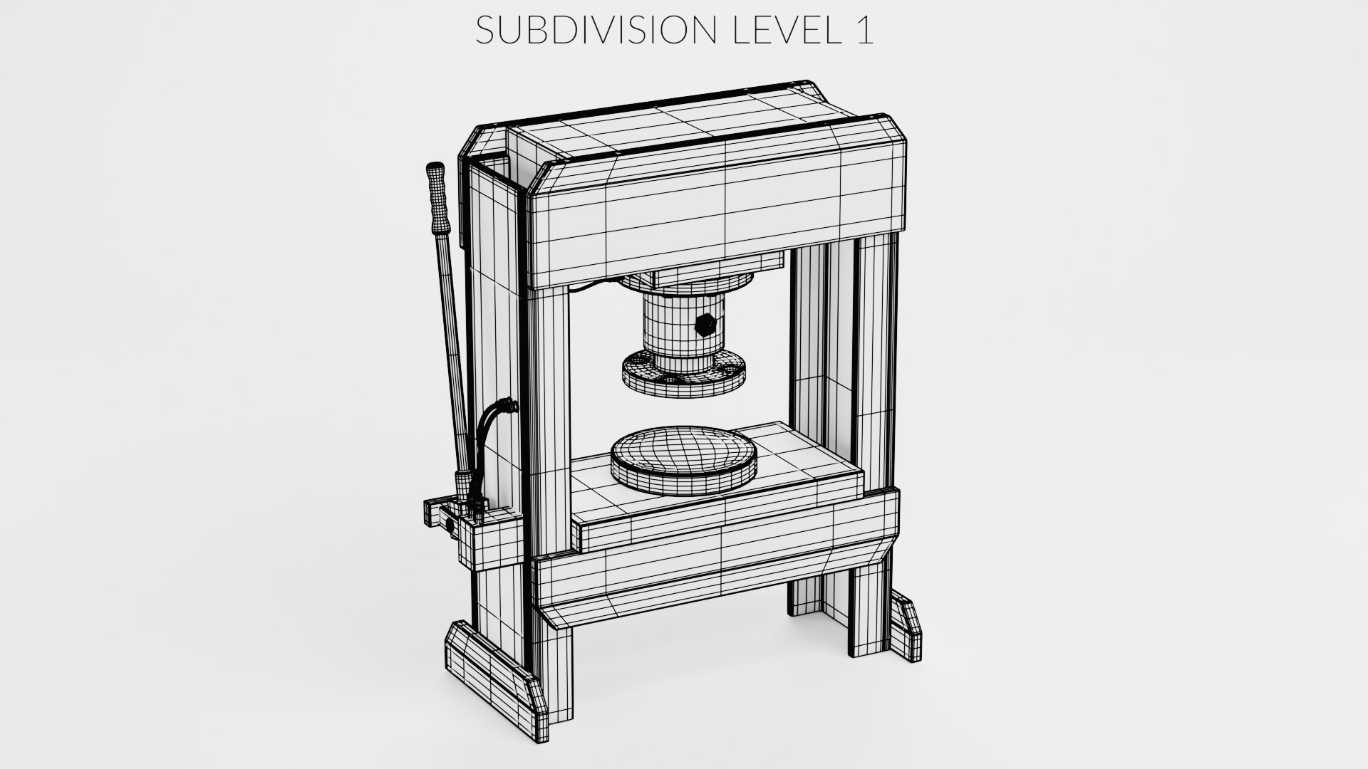 Hydraulic Press 3D Model - TurboSquid 2339946