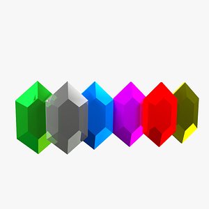 3d model gems currency zelda
