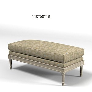 Pierre Collection PIED A TERRE classic bench ottoman pouf