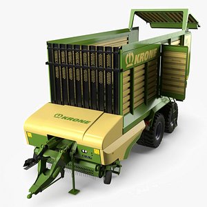 3D Krone MX Silage Forage Wagon Rigged