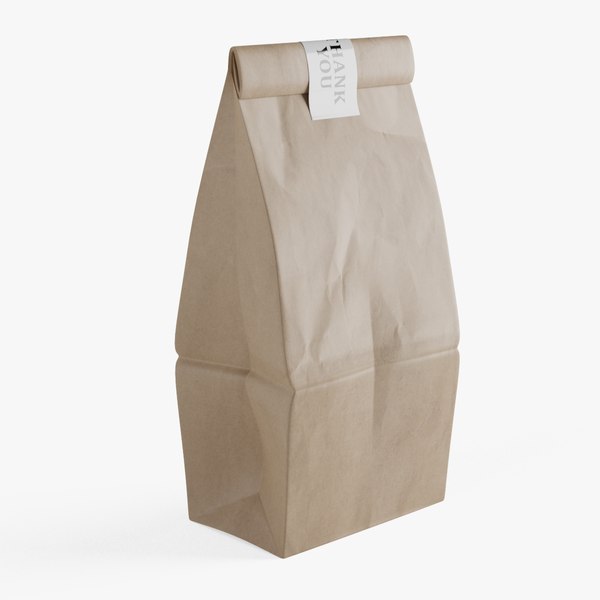 Paper Bag 2 3D model - TurboSquid 1782916