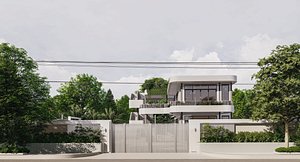 Vacation Villa Project - 3D Exterior Drawing 3D model