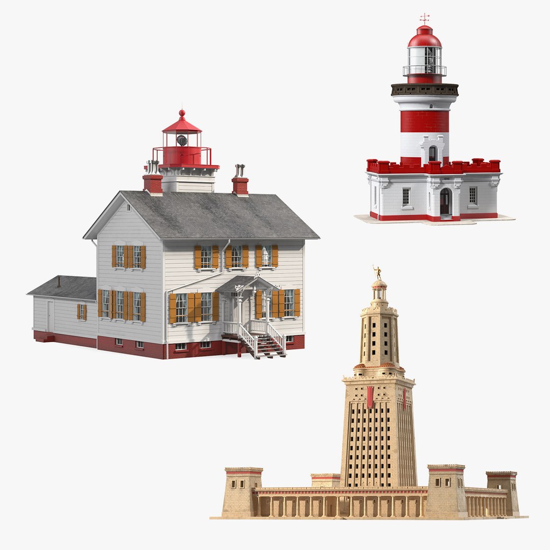 Lighthouses Collection 3D model preview