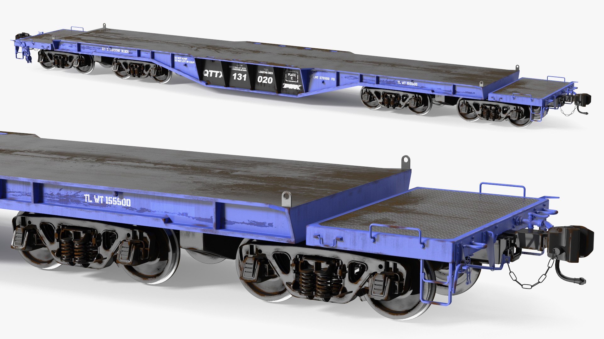 Heavy Duty Flatcar(1) 3D model preview